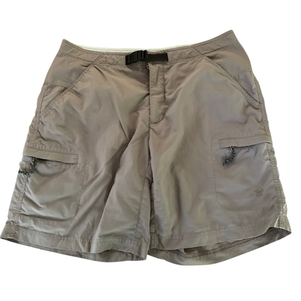 Mountain Hardware Womens Belted Hiking Nylon Cargo Shorts 8in Inseam Sz 10